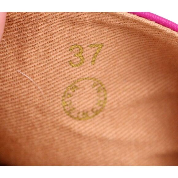 Love Moschino PURPLE FAUX LEATHER FLAT BEACH SHOES FLIP FLOPS SWIMWEAR Sz 37 EU - Picture 7 of 9